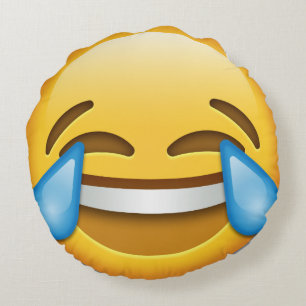 Tears of Joy emoji funny pillow