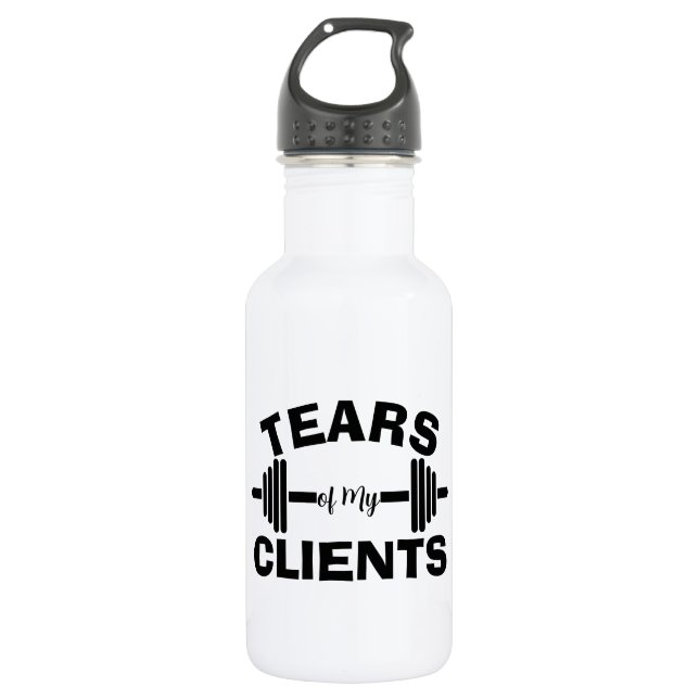 Tears of My Clients Personal Trainer Gift 532 Ml Water Bottle (Front)