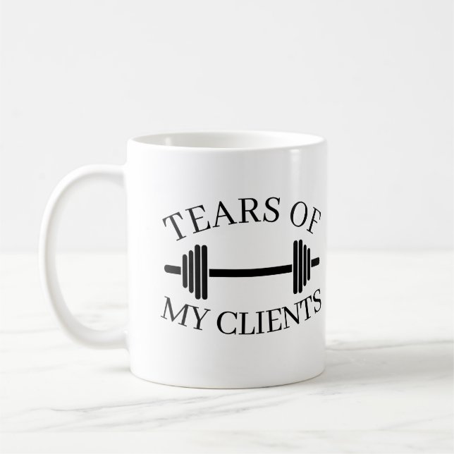 Tears of My Clients Personal Trainer Gift Coffee M Mug (Left)