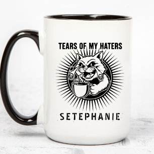 Tears Of My Haters Mug, Funny Cats Mug, Haters Mug
