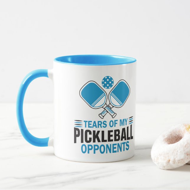 Tears of my Pickleball opponents Mug (With Donut)