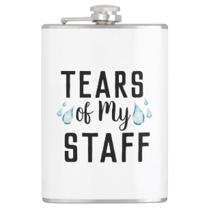 Tears of My Staff Worlds Best Boss Ever Gift Hip Flask