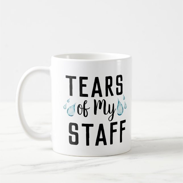 Tears of My Staff Worlds Best Employee Ever Gift Coffee Mug (Left)