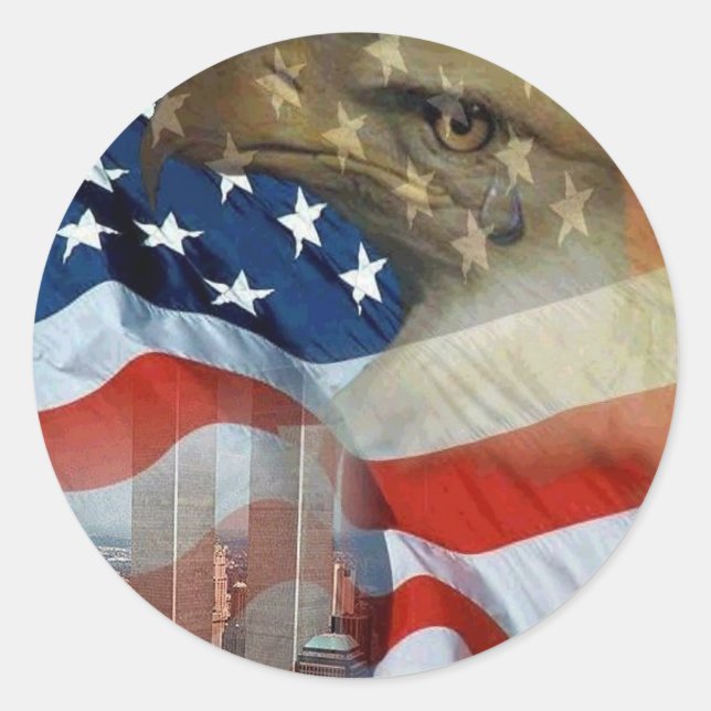 Tears of the Eagle Classic Round Sticker (Front)