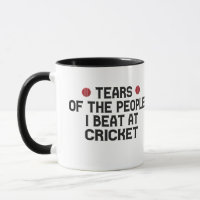 Tears Of The People I Beat At Cricket Funny 