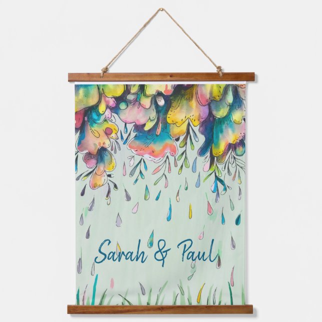 Tears raining down  hanging tapestry (Front)