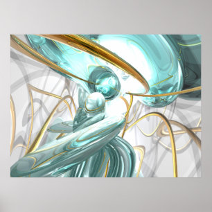 Teary Dreams Abstract Poster