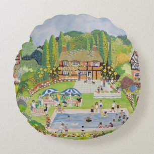 Tea's Ready Round Cushion