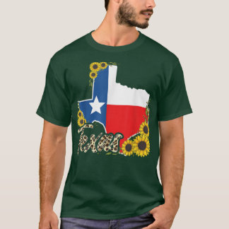 Teas Sunflower Serape Western Country Tean Pride  T-Shirt