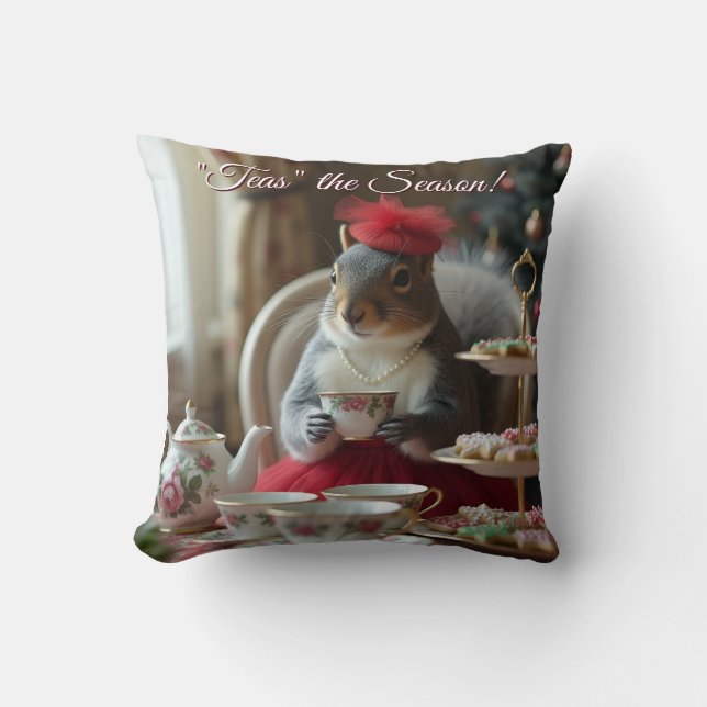 "Teas" the Season  Cushion (Front)