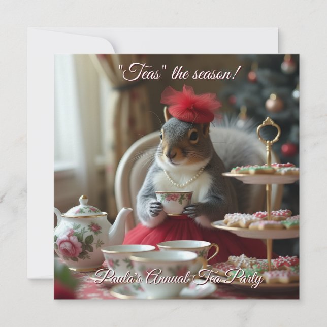 "Teas" the Season Invitation (Front)