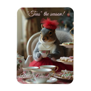 "Teas" the Season Invitation Magnet