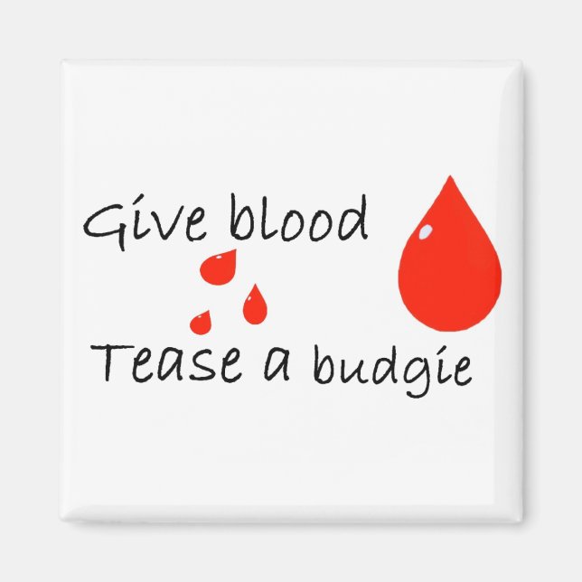 Tease A Budgie magnet (Front)