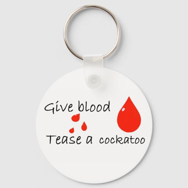 Tease a cockatoo key ring (Front)