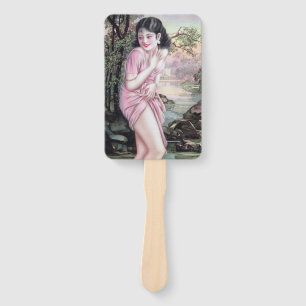 Tease in Stream Oasis by Shanghai China Girl Hand Fan