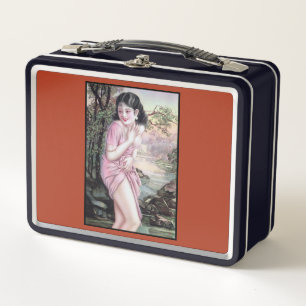 Tease in Stream Oasis by Shanghai China Girl Metal Lunch Box