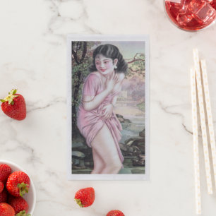 Tease in Stream Oasis by Shanghai China Girl Napkin