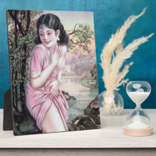 Tease in Stream Oasis by Shanghai China Girl Plaque
