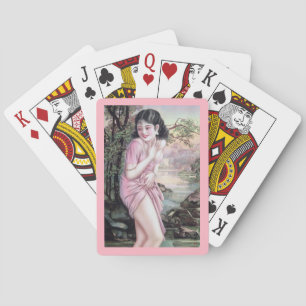 Tease in Stream Oasis by Shanghai China Girl Playing Cards