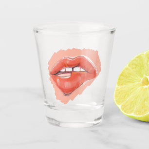Teaser Lip-Biting Shot Glass Flirty Cocktail