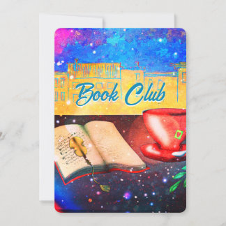 Teatime Book Club Invitation