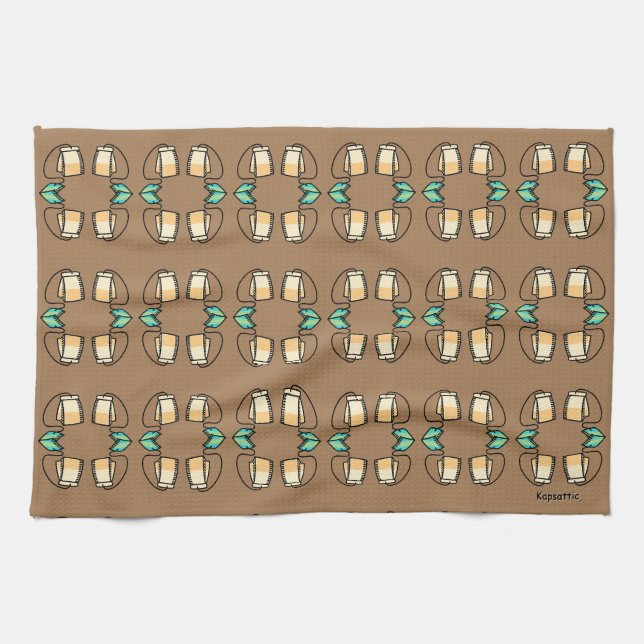 Teatime Teabags Tea  Towel (Horizontal)