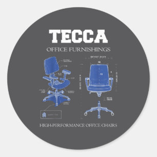 Tecca Office Furnishings - High Performance Chairs Classic Round Sticker
