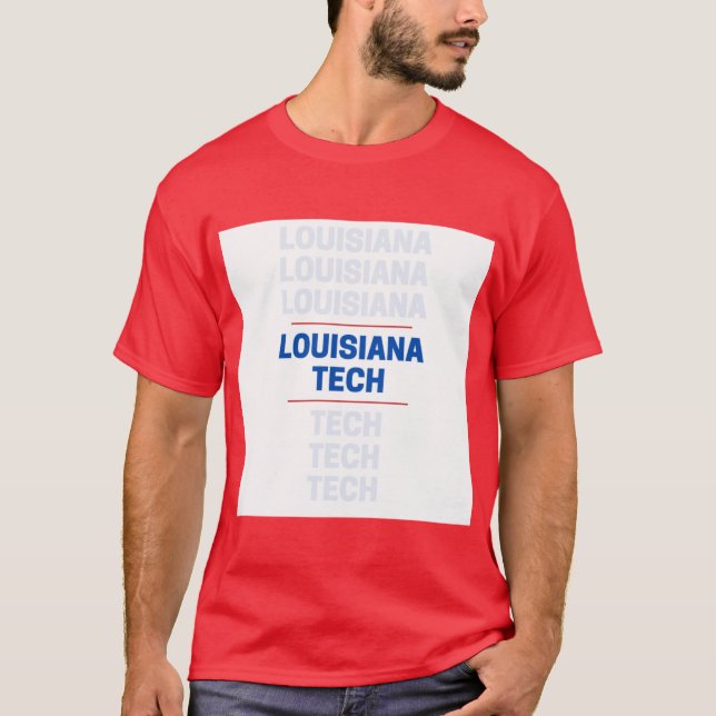 Tech Blue w Red Accents T-Shirt (Front)