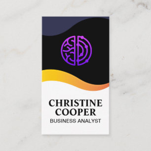 Tech Brain Logo   Wave Design Business Card