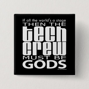 Tech Crew Gods 15 Cm Square Badge