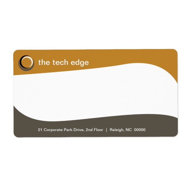 Tech Curves Shipping Label (Front)