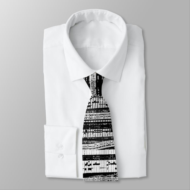 Tech Decay - Black, White and Grey Tie (Tied)