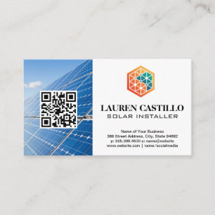 Tech Energy Logo   Solar Panels   QR Business Card