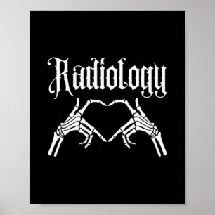 Tech Have Big Hearts X-ray Funny Radiology Valenti Poster