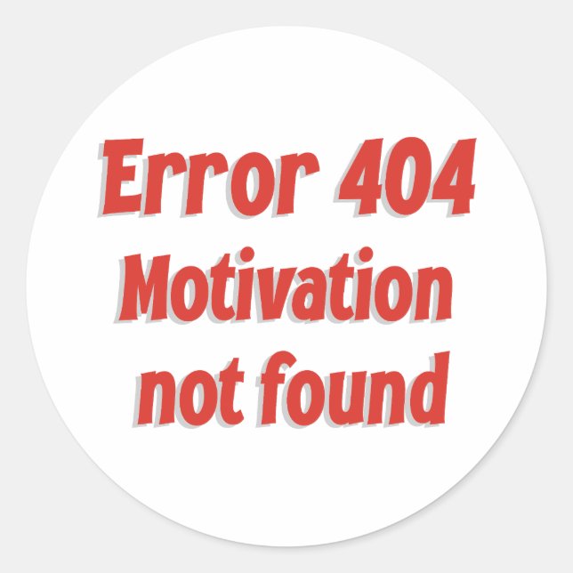 Tech Humor Classic Round Sticker (Front)