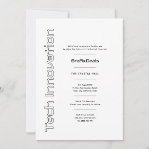Tech Innovation Business Corporate Events Modern Invitation