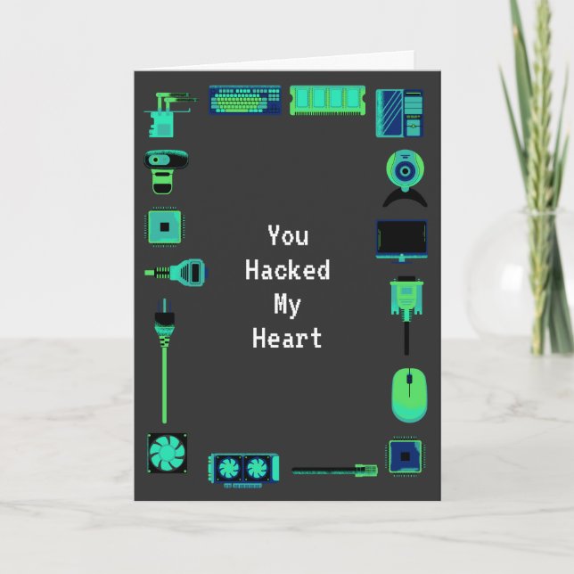 Tech Love Valentine's Day Card (Front)