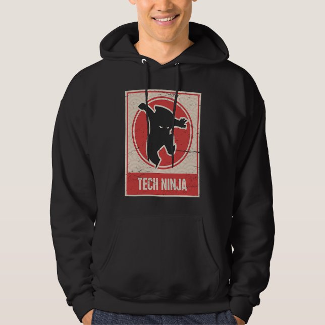 TECH NINJA  Tech Support Hoodie (Front)