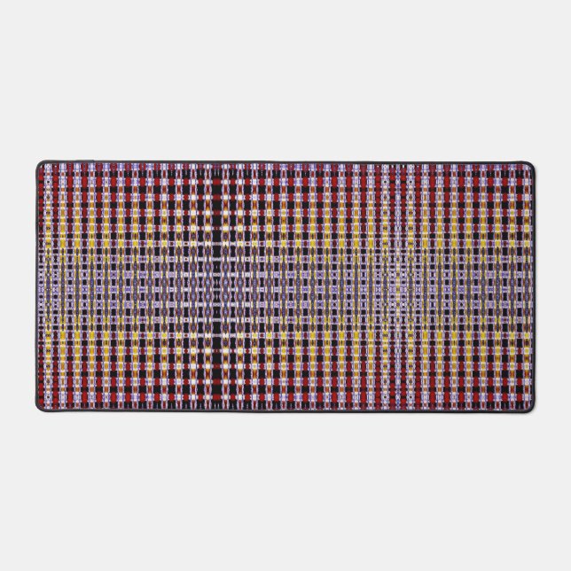 Tech Pattern Artistic Design Desk Mat (Front)