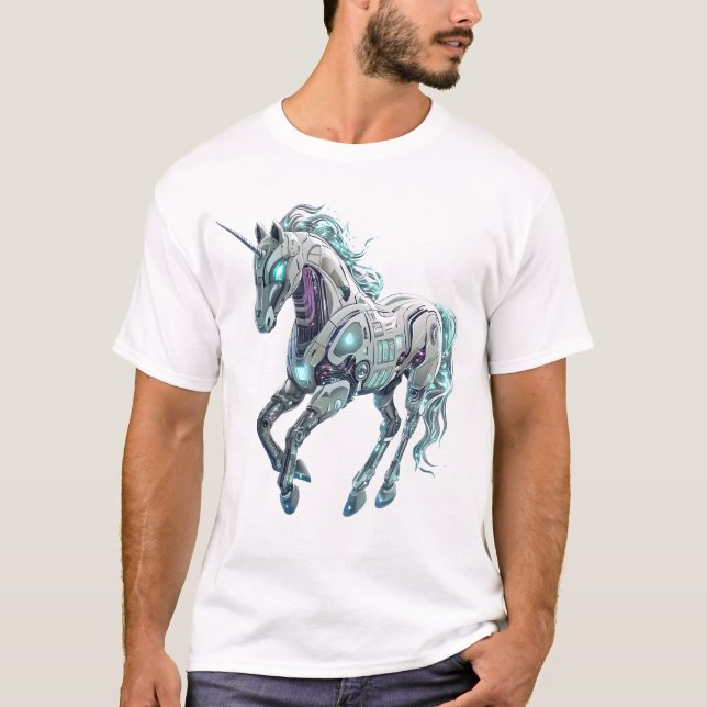 Tech Robot Unicorn T-Shirt (Front)