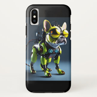 Tech-Savvy Robotic Dog Print iPhone XS Case