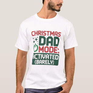 Tech Style Christmas Dad Mode Design T-Shirt
