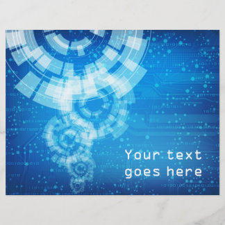 tech style flyer