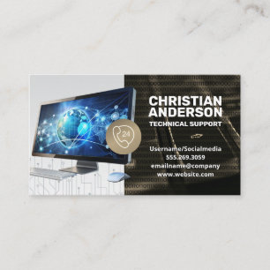 Tech Support   Computer   Call Centre Business Card