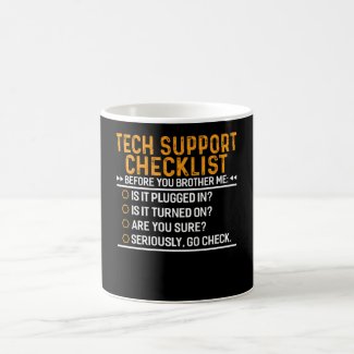 tech support computer geek funny techie gift idea coffee mug