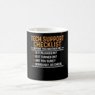 Tech Support Computer Geek Funny Techie Gift Idea Coffee Mug