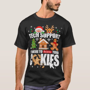 Tech Support Delete Your Cookies Men Ugly Christma T-Shirt