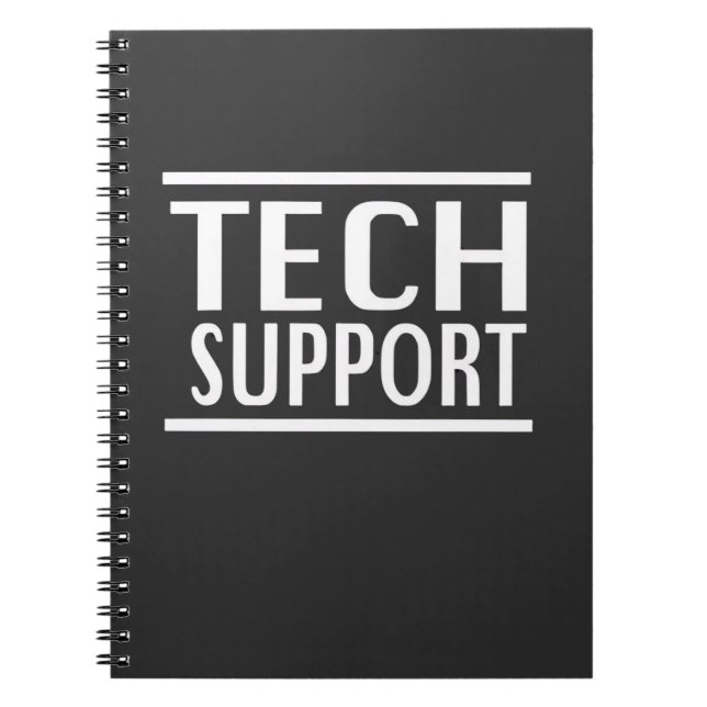 Tech Support Doge Goverment Trump Humour  Notebook (Front)