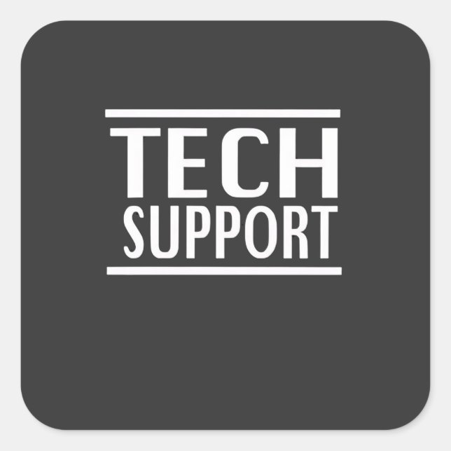 Tech Support Doge Goverment Trump Humour  Square Sticker (Front)