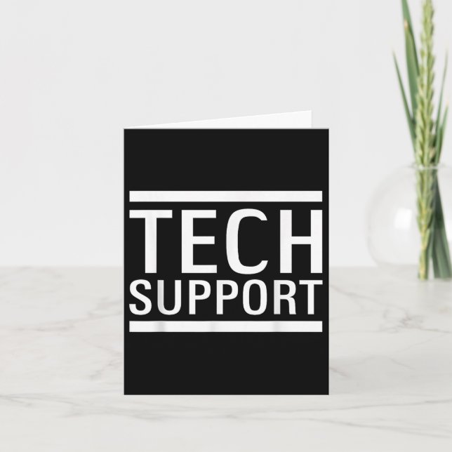 Tech Support Elon Doge  Card (Front)